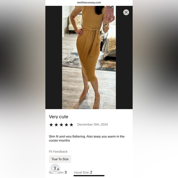 TOCCIN x RTR Chic Tan Midi Dress with Tie-Front - Picture 12 of 16